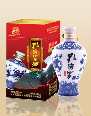 孔府家酒39&#176;鐵蓋青花