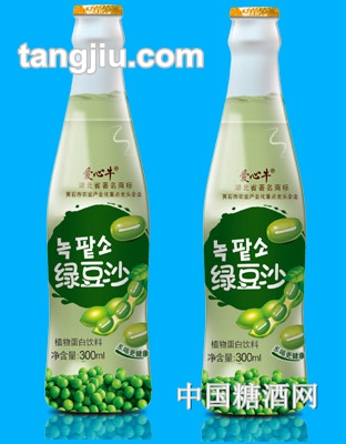 愛(ài)心牛綠豆沙植物蛋白飲料300ML