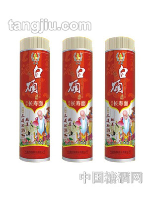 紙筒封塑450g白碩勁柔長(zhǎng)壽面