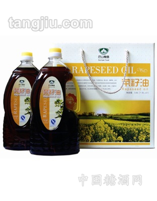 巴山牌純菜籽油1.8L禮品裝