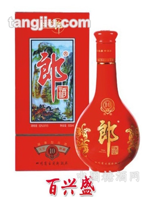 53度十年陳紅花郎酒