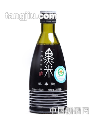 銀朱鹮黑米酒半甜9度300ml