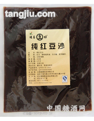 健善純紅豆沙400g