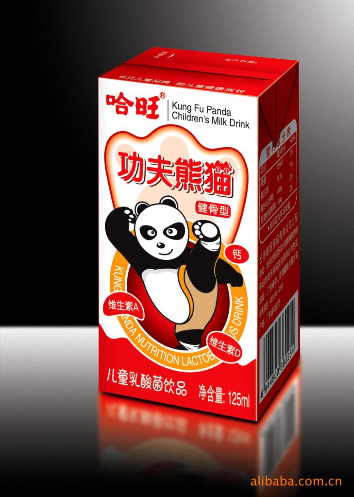 功夫熊貓乳酸菌飲品