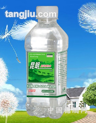 昆朗蘇打水方瓶350ml