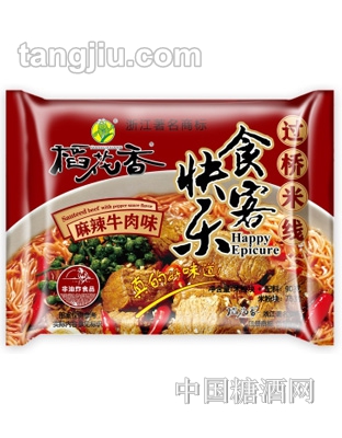 稻花香快樂食客麻辣牛肉味過橋米線90g