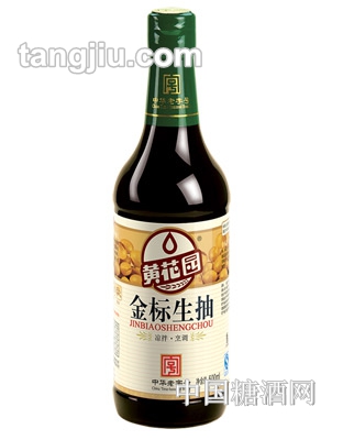 黃花園金標(biāo)生抽500ml