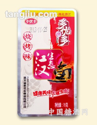 多優(yōu)多牌漢江生態(tài)魚燒烤味18克包裝