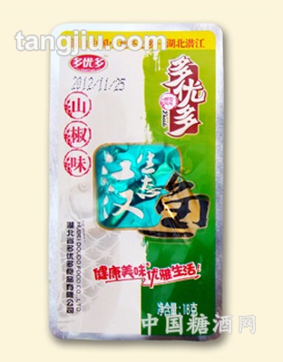 多優(yōu)多牌漢江生態(tài)魚山椒味18克包裝