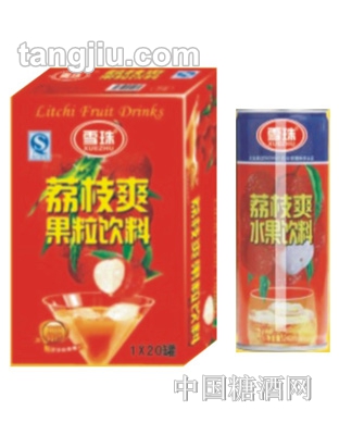 雪珠荔枝爽果粒飲料240ml