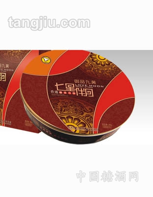 廣式中秋月餅直銷(xiāo)送禮精美團(tuán)購(gòu)鐵盒七星伴月