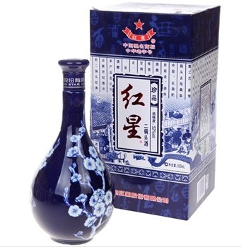 紅星藍花瓷珍品二鍋頭 52度 500ml 原裝正品 假一賠十