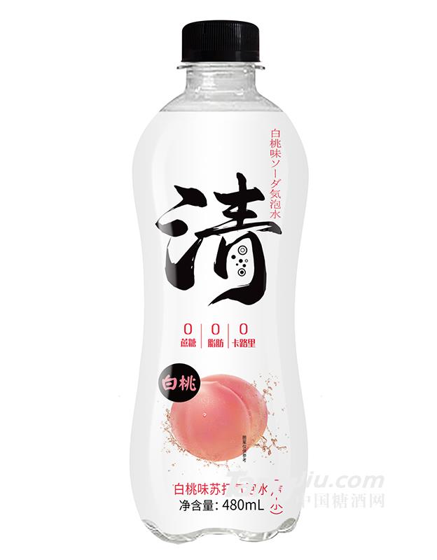 白桃味蘇打氣泡水480ml