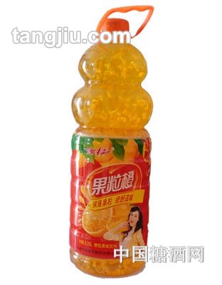 冰揚(yáng)格果粒橙果味飲料2.25L瓶裝