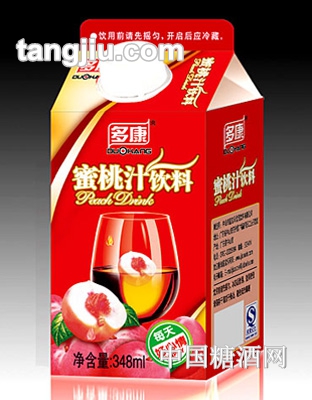 348ml盒裝蜜桃汁飲料