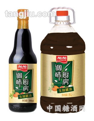 加加調(diào)味廚房&amp;#8226；生抽醬油500ml