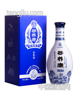 46度谷養(yǎng)康純糧原漿經(jīng)典藍500ML-真正純糧固態(tài)發(fā)酵釀造