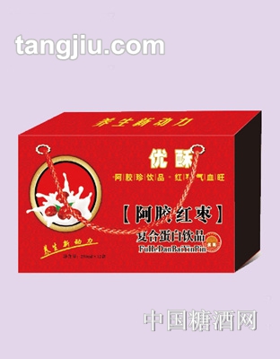 優(yōu)酥阿膠紅棗復(fù)合蛋白飲品