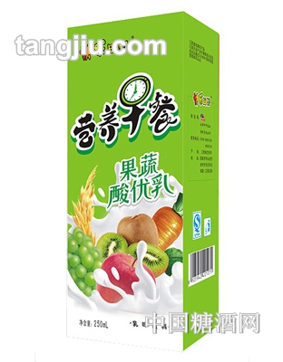 牛牛樂營養(yǎng)早餐果蔬酸優(yōu)乳250ml