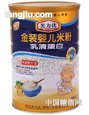 美力優(yōu)3段乳清蛋白米粉500g