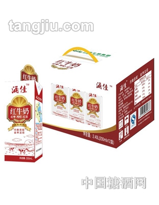 涌佳利樂(lè)磚紅牛奶200ml