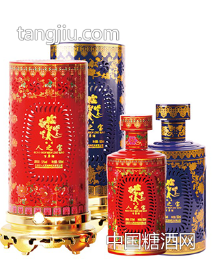 人之寶百草酒500ml50度紅藍瓷瓶-上海人之寶貿(mào)易