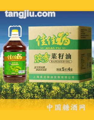 佳佳福濃香菜籽油5L