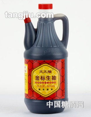 天天順金標生抽醬油800ml