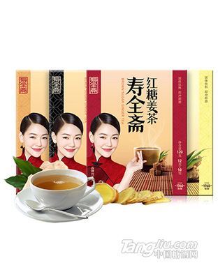 壽全齋 紅糖黑糖檸檬蜂蜜姜茶-480g