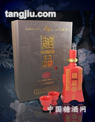 越品酒三十年花雕皮盒500ML