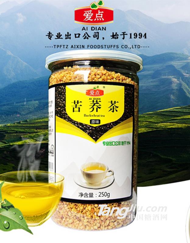 愛點黑苦蕎茶原味罐-250g