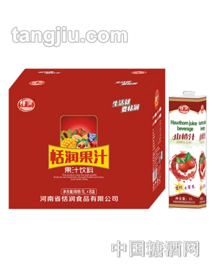 恬潤(rùn)山楂汁飲料1L