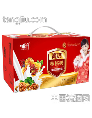 金升高鈣核桃奶復(fù)合蛋白飲品