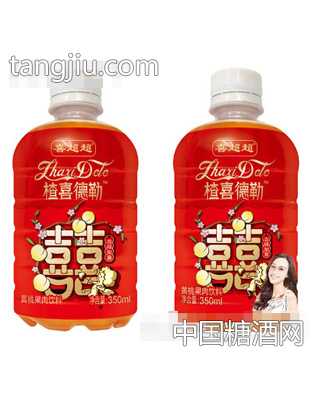 喜超超楂喜德勒黃桃果肉飲料350ml