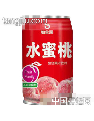 加寶露水蜜桃果汁飲料310ml