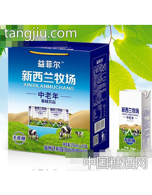 益菲爾新西蘭牧場(chǎng)中老年飲品250mlx12盒禮盒