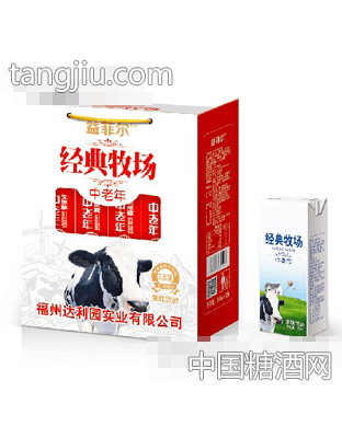 益菲爾經(jīng)典牧場(chǎng)中老年無蔗糖飲品250mlx12盒