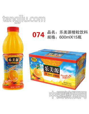 福志達樂美源橙粒飲料600mlX15