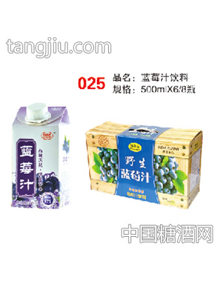 福志達藍莓汁飲料500mlX6