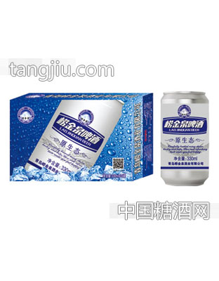 嶗金泉原生態(tài)啤酒320ml（藍(lán)）