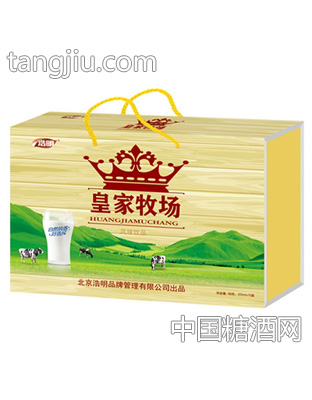 1x12盒浩明牧場乳味飲品（木紋）禮盒