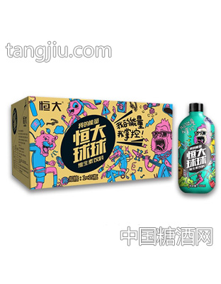 恒大球球維生素飲料1x15瓶（綠）