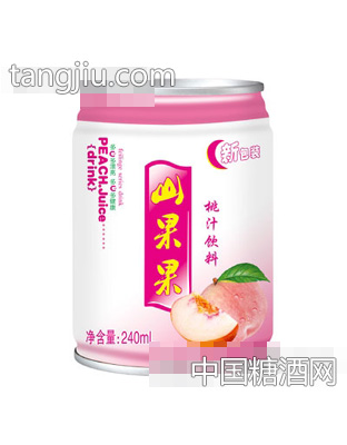 山果果桃汁飲料矮罐240ml