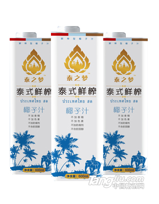 泰之夢泰式鮮榨椰子汁600ml