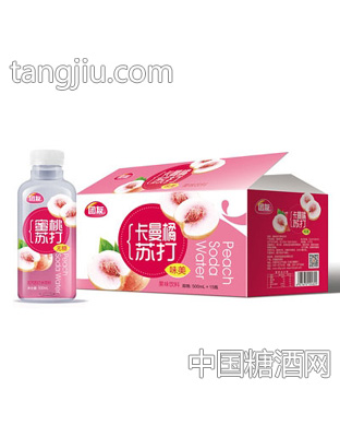 團友蜜桃無氣蘇打水飲料500ml