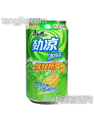 康師傅勁涼冰綠茶340ml