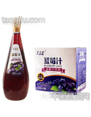 美汁戀1.5L藍(lán)莓汁x6瓶