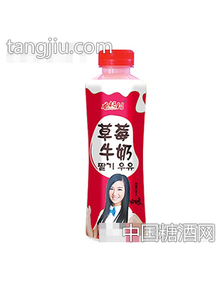 香格利草莓牛奶500ml