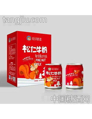 240mlx12罐旺仔奶乳業(yè)松仁牛奶復(fù)合蛋白飲品