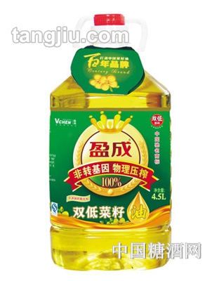 盈成99%雙低菜籽油4.5L